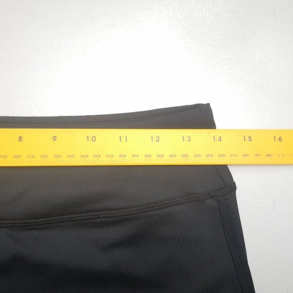 Hyba Ladies Size Medium Ankle Length Black Workout Leggings w/ Cutout Detail - Picture 8 of 11